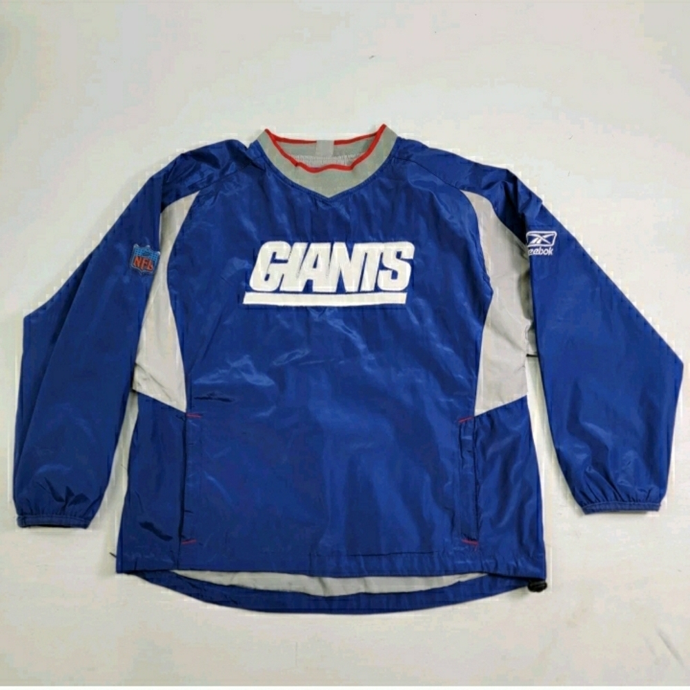 Reebok Blue and Gray Giants Windbreaker